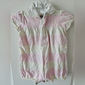Ralph Lauren Cream Baby Romper